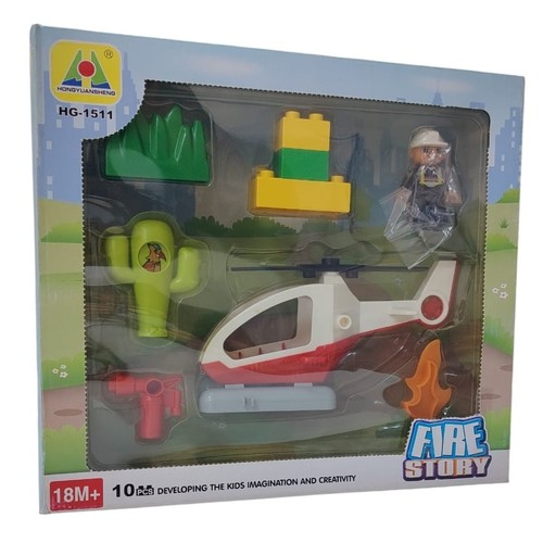 FIRE STORY BUILDING BLOCK PUZZLE SET HG-1511 - Features: includes 10pcs designed to develop imagination and creativity.&nbsp; Recommended age: 18 months and above