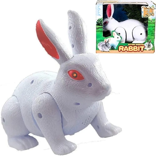 BATTERY OPERATED RABBIT VS1890 - Features:&nbsp;the legs, ear and the tail can swing The eyes with light Have music