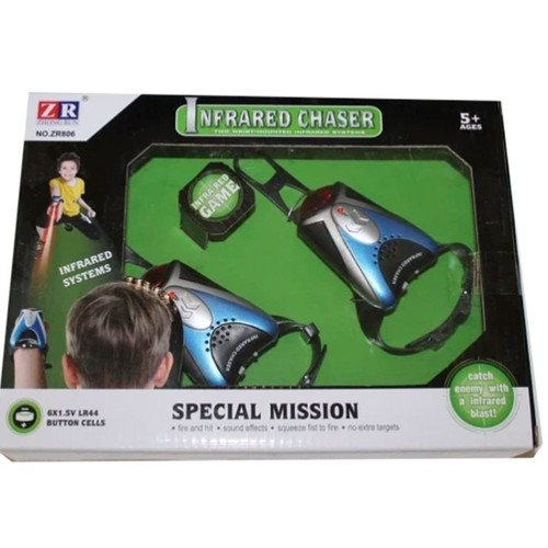 INFRARED CHASER SPECIAL MISSION PLAYSET ZR806 - Includes two wrist-mounted infrared blasters.&nbsp; Ages 5+