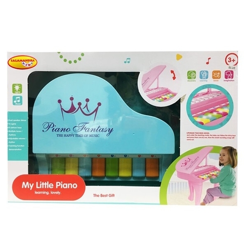 MY LITTLE PIANO HY670-E - Ages 3+ Features colorful keys and a teaching mode that guides children through songs with flashing lights.&nbsp; Portable electronic toy piano made of plastic.