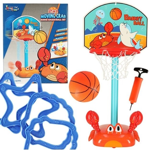 2IN1 MOVING CRAB KIDDIE BASKETBALL SET LQ2001 - Ages 3+