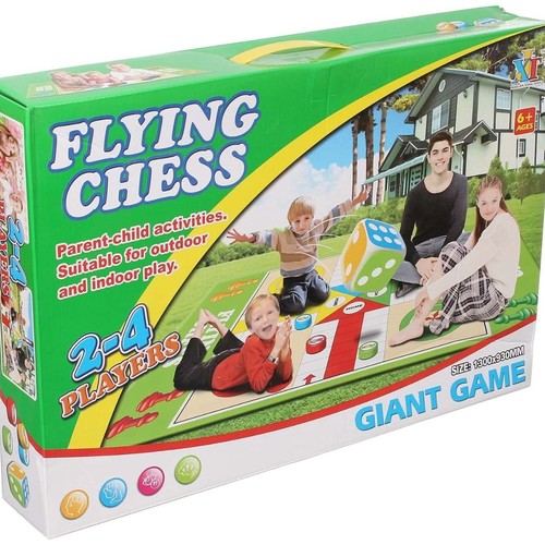 FLYING CHESS GIANT GAME JT883 - Size: 1300*930mm 2 to 4 players Ages 6 yrs old and above