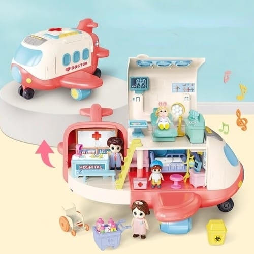 DEFORMABLE MEDICAL AIRCRAFT VS0774 - Use 3 x 1.5V AAA BATTERIES (NOT INCLUDED) AGED 3 AND UP