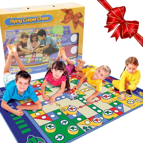 FLYING CARPET CHESS 180x120cm 525E - Features: non-slip surface for safety during play. Suitable for aged 3 and up amd can accommodate 2 to 4 players.