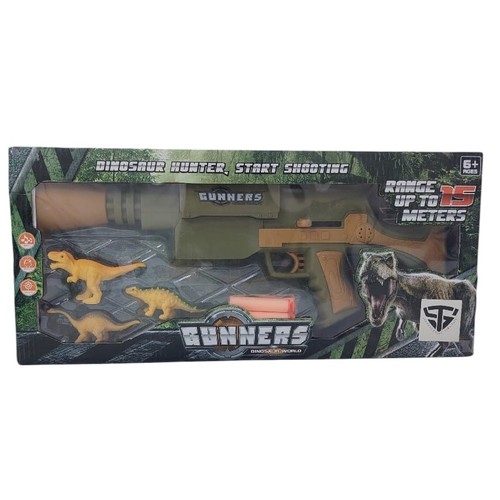 GUNNERS DINOSAUR HUNTER 283-12 - Range up to 15 meters Ages 6+