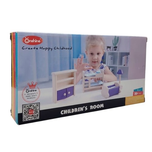 ONSHINE CHILDREN'S ROOM 6201 - Simulating family life scenes Children's room furniture cognition Play house role play Parent-chold interactionAges 36 months and above