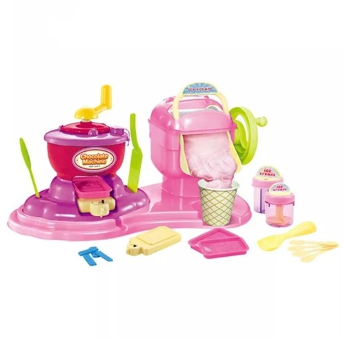 DIY 2-IN-1 CHOCOLATE AND ICE CREAM MACHINE VS1653 - Creative playset designed for children aged 8 and above.