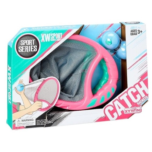 CATCH RACKETS SPORT SERIES SET 9911 - Ages 3yrs and above 2 catch racket and 2 ball set