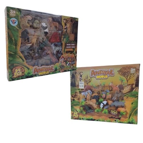 ANIMAL WORLD 64PCS VS0389 - Build your animal world Ages 3+