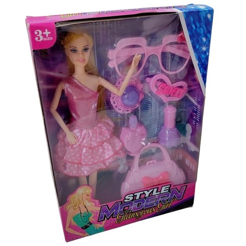 DOLL SET DSJ85-1/4/5 - Barbie doll with accessories Ages 3+