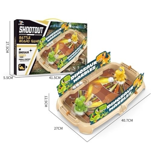 DINOSAUR MARBLES 903DS - Shootout Battle Board Game - competition and coordination&nbsp; Ages 5+ 2 players game