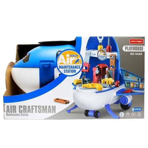 AIR CRAFTSMAN MAINTENANCE STATION PLAY SET 10J04 - 31 pcs in a set Ages 3yrs and above