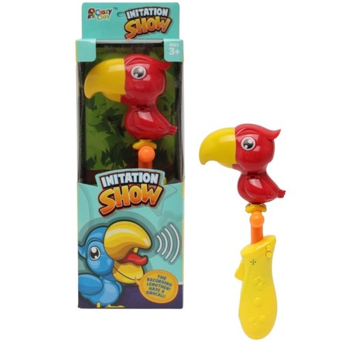 IMITATION SHOW-PARROT TOY HD990/VA195952 - Functionality : it mimics human speech by repeating words spoken to it and features interactive sound and motion, such as flapping wings and moving it body. Suitable aged 3 and up.