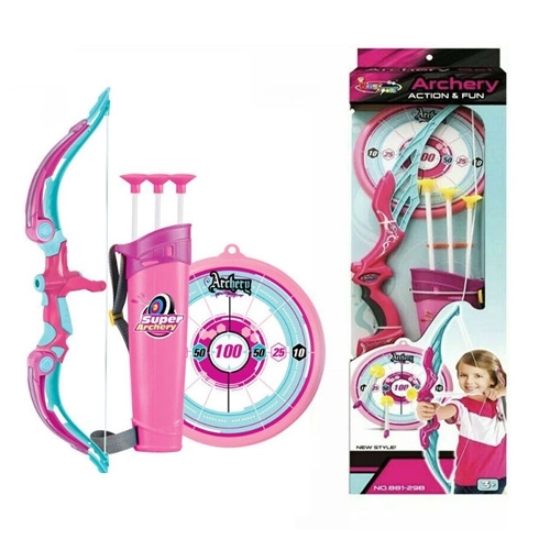 BOW AND ARROW SET 881-29B - Ages 3yrs and above Color:pink