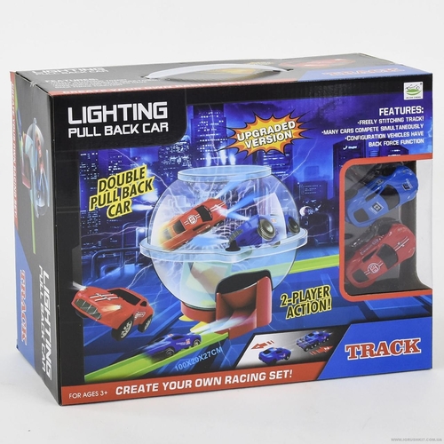 LIGHTING PULL BACK CAR TRACK 6688-230 - Hot Wheel-upgraded version For ages 3 up