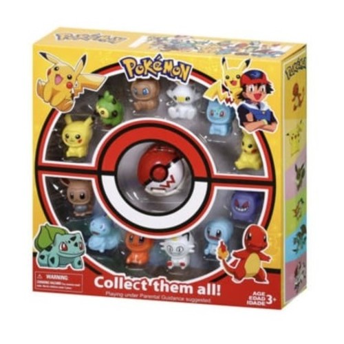 POKÉMON FACE OFF FIGURES 12 PIECES PACK VS0023 - Figure size: 2.5
