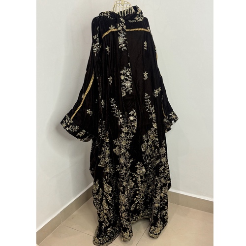 velvet brown draa - Free size&nbsp; length 56