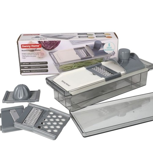 DANNY HOME MULTIFUNCTION GRATER 26.4CM BO876 - Colour: transparent gray Dimensions : 26.4cm(L) 8.8cm(W) 6.4cm(H)