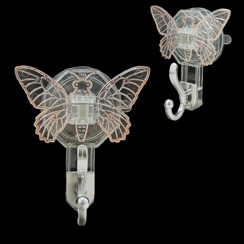 1-PIECE BUTTERFLY-SHAPED SUCTION CUP HOOK BO880 - Common uses :&nbsp;Bathroom, kitchen and general home