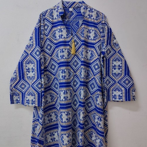 ROYAL BLUE EMBROIDERED DRA'AH DR048