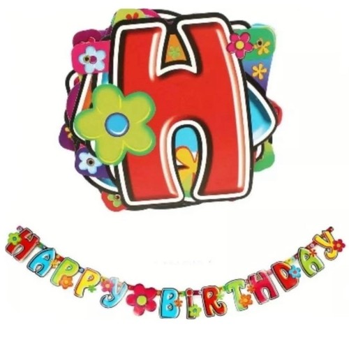 220CM LETTER BANNER JY-8136/CMG2007-001 - Flower themed letter banner