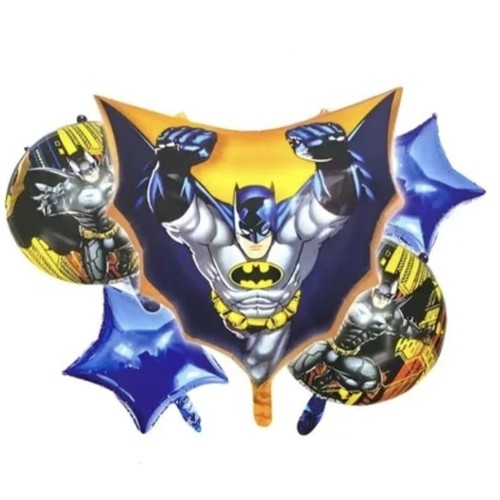 BATMAN DECORATION BANNER AND FOIL BALLOON SET TZ-K6120 - Including:2pcs star shape 18inch&nbsp; 2pcs printed balloon 18inch&nbsp; 1pc shape balloon 23.6inch 1set decorative banner&nbsp;*balloon clip and sticks not included