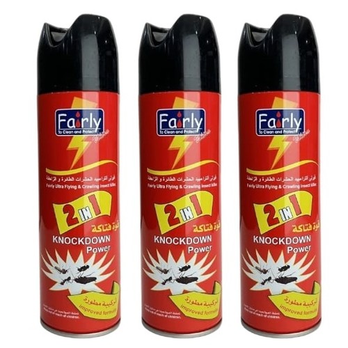 3-PIECE x 300ML FAIRLY ULTRA FLYING AND CRAWLING INSECT KILLER BO891