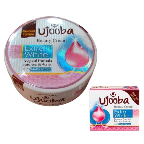 Ujooba Extra White Magical Formula Fairness & Acne Beauty Cream - Skin whitening and acne-targeting cream.&nbsp;Contains a 