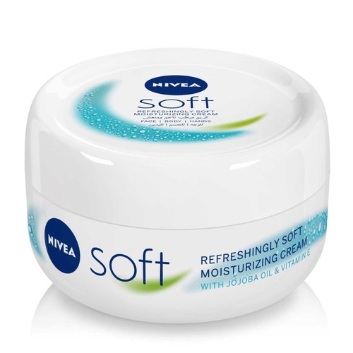 200ml Nivea Soft Refreshingly Soft Moisturizing Cream - Usage: Suitable for moisturizing the face, body, and hands. Skin Types: Formulated to work well with all skin types, including dry, sensitive, or oily skin.