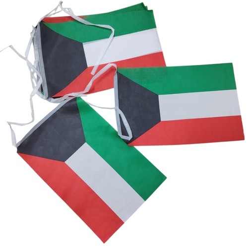 CLOTH KUWAIT FLAG EM052 - Length : 345cm Flag size : 20*30cm