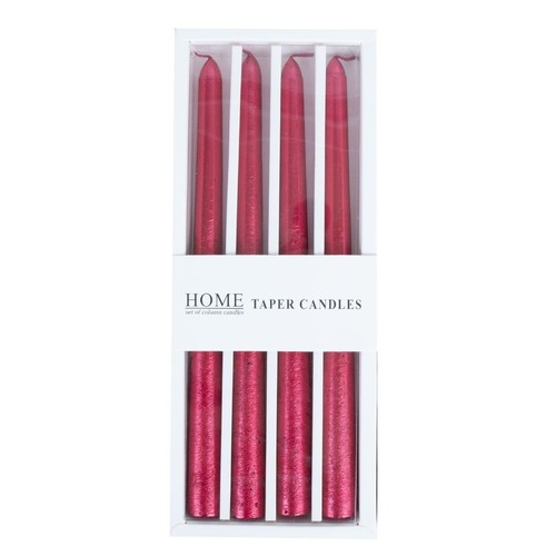 4-PIECE TAPER CANDLES BO909 - 19.5cm x 4pcs