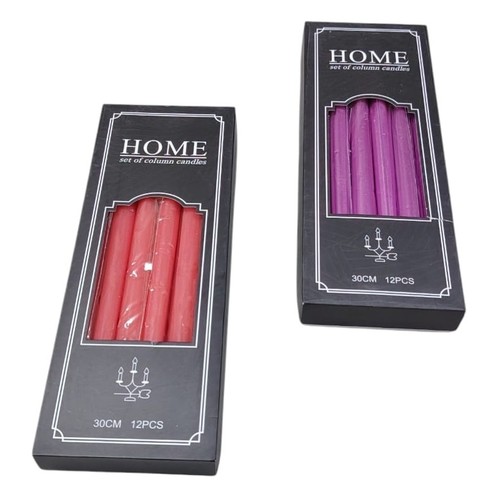 12-PIECE 30cm TAPER CANDLES SET BO911
