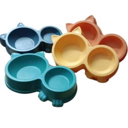 DOUBLE PLASTIC PET BOWL 30x19.5x5CM BO965 - Material : constructed from durable plastic.