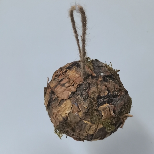 WOODBALL WITH MOSS BO975