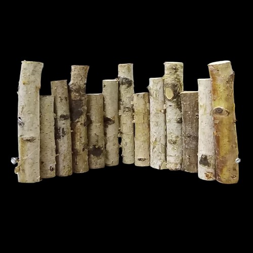 MINIATURE RUSTIC WOODEN FENCE 40CM BO977 - Features : flexible, handmade construction suitable miniature landscapes.