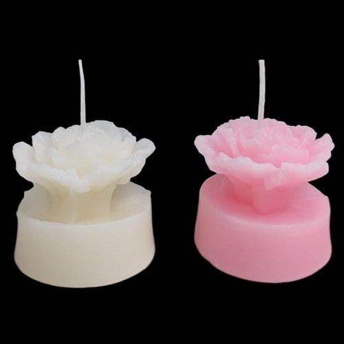 PEONY FLOWER SCENTED-CANDLE 9CM BO988 - Size: 6x9cm