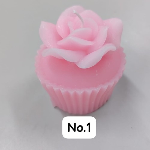 شمعة على شكل كب كيك زخرفية 6 سم BO997