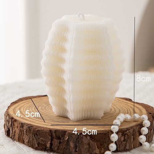 GEOMETRIC STAR-SHAPED TEXTURED CANDLE BO1004
