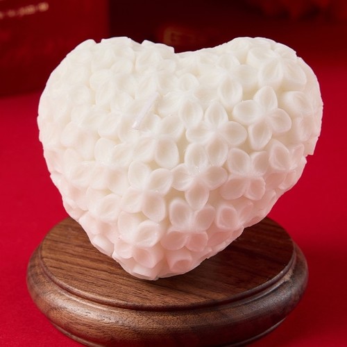 FLORAL HEART CANDLE BO1006