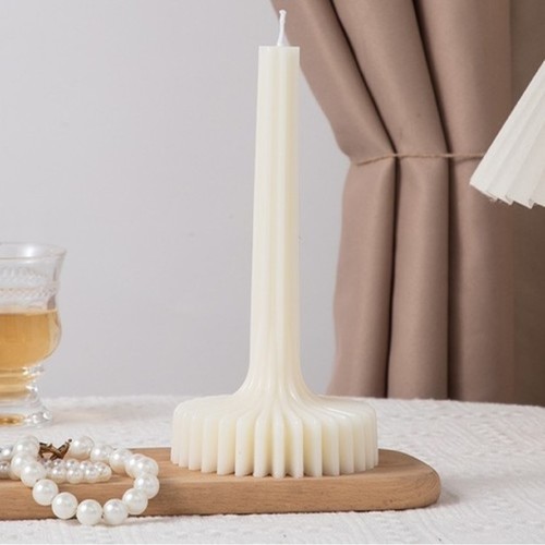 fluted pillar candle31 cm Bo610