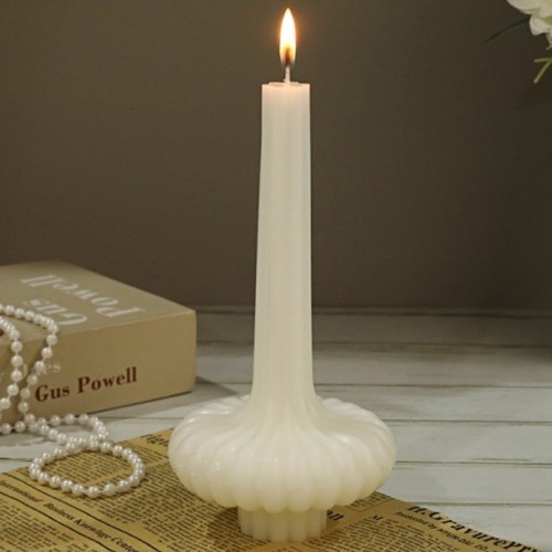 PUMPKIN TAPER SCENTED CANDLE 20cm Bo611