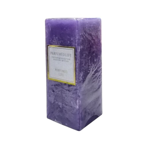 SCENTED PILLAR CANDLE 6x14.7cm BO1025 - Purple