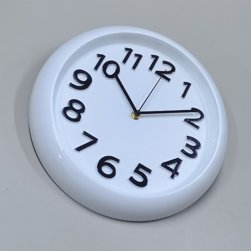 WHITE WALL CLOCK 30CM BO1055