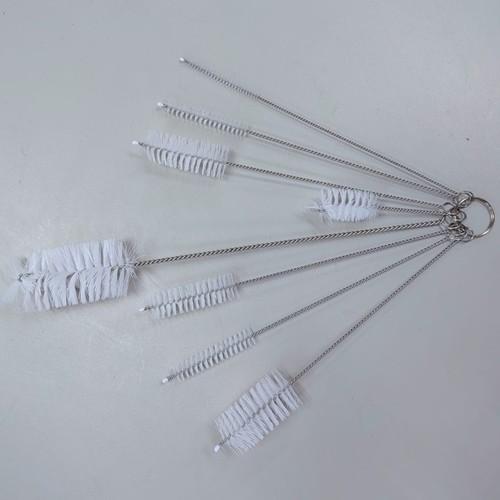 1 SET 8 STAINLESS STEEL STRAW CLEANING BRUSHED BO1065 - Usage: Ideal for cleaning reusable drinking straws, milk bottles, pipes, and laboratory glassware.