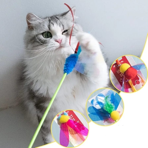 CAT TEASER WAND TOY BO1074