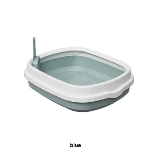 OPEN-TOP CAT LITTER BOX SET 40X48X14CM BO1078 - Litter box with scoop