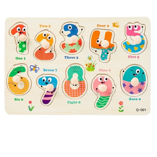 WOODEN NUMBER PUZZLE 22.5*15CM BO1080