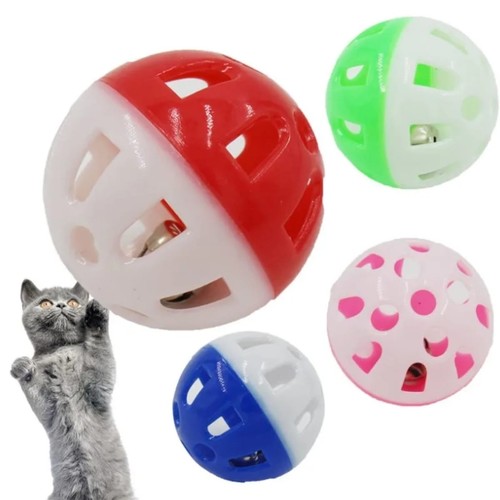 4-PIECE JINGLE BALL CAT TOYS BO1082
