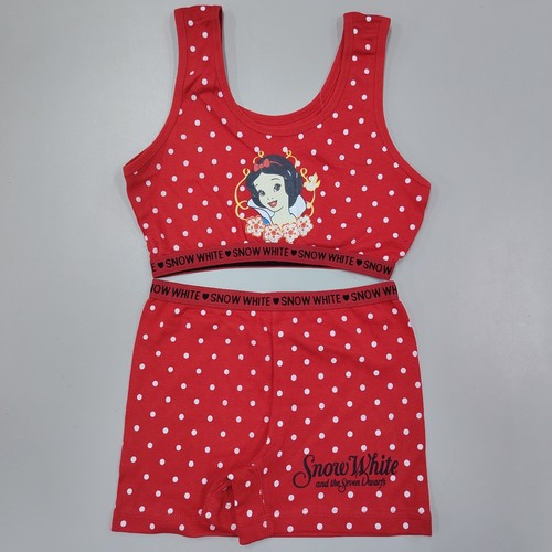 قميص داخلي قصير وسروال قصير للبنات BO1190 - Size/age: 16yrs Color:red-polka dot Print: snow white