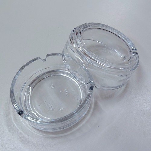 طقم منفضة سجائر أنيقة من راوند أو كلوك، مكون من قطعتين BO1205 - 2pcs x 10*3.5cm